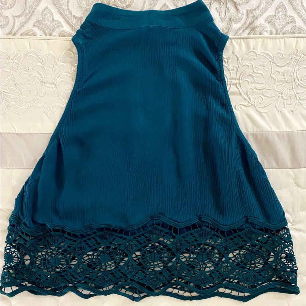 PacSun | Kendall & Kylie Deep Teal Halter Crop Top